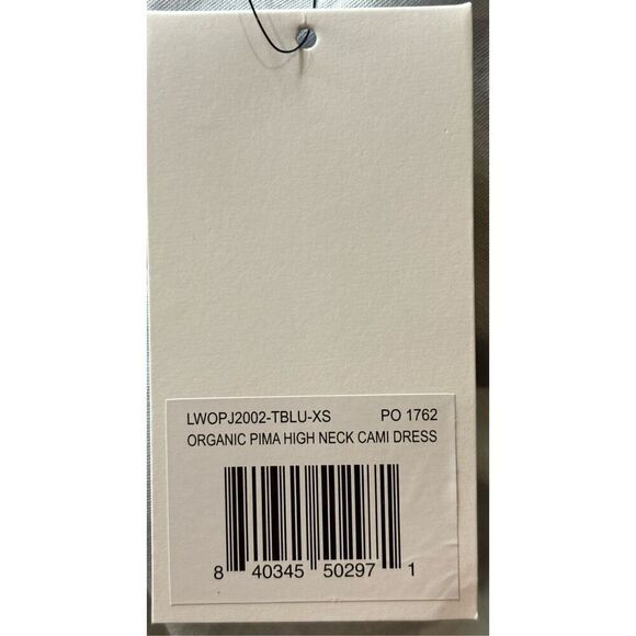 Lunya Organic Pima Cotton High Neck Cami Dress New With Tags Size XS - Picture 6 of 7
